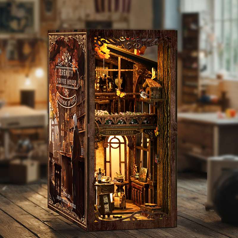 Serenity Coffee House DIY Miniature House Kit
