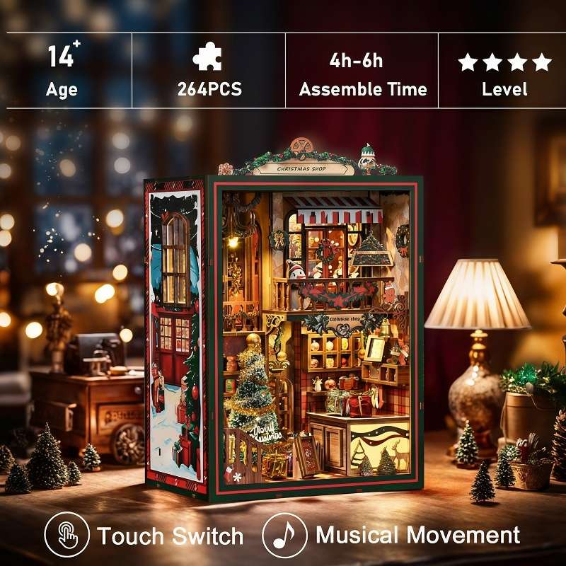 Christmas Shop DIY Miniature House Kit