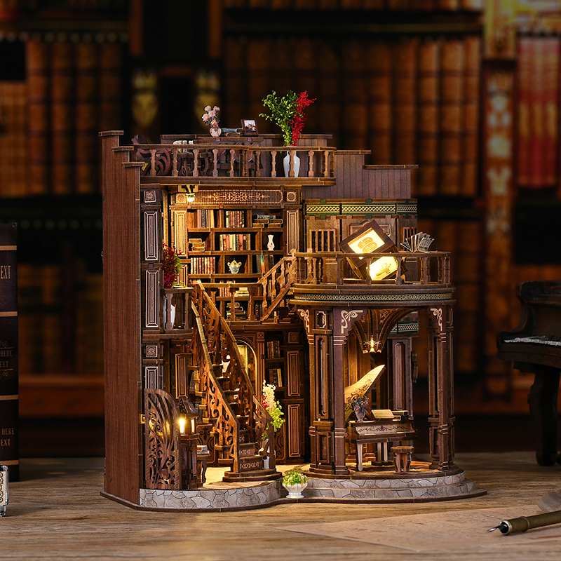 Grand Library Hall Large DIY Book Nook Kit