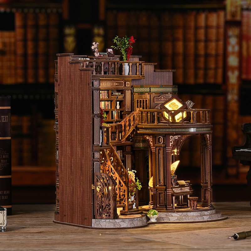 Grand Library Hall Large DIY Book Nook Kit