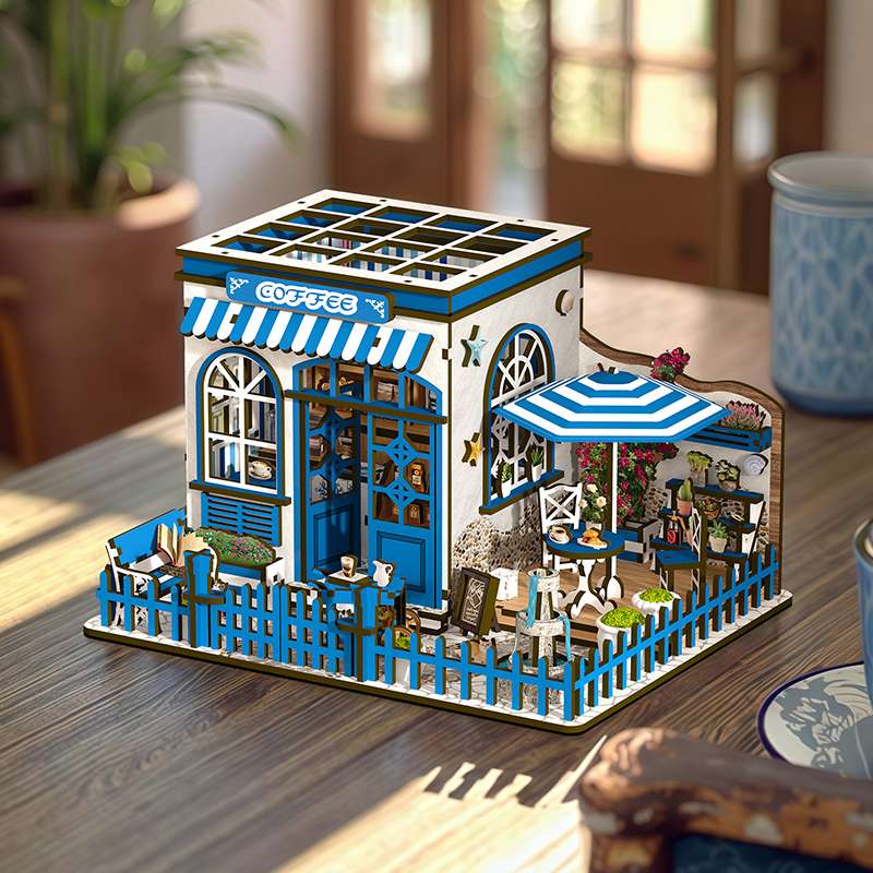 Seaside Coffee House DIY Miniature House Kit