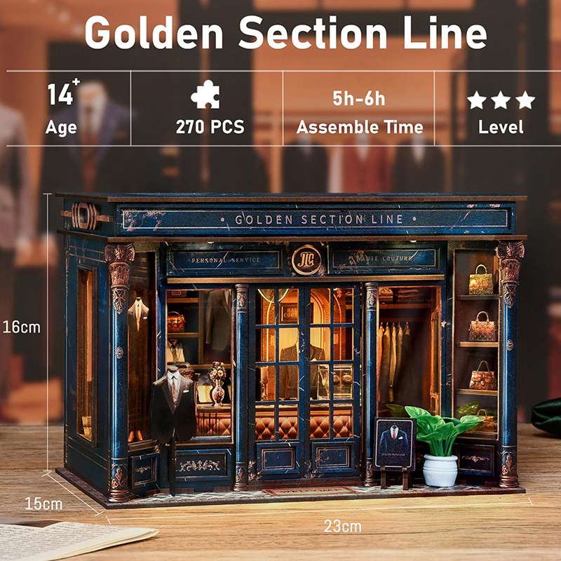 Bespoke Tailor Shop DIY Miniature House Kit