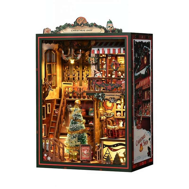 Christmas Shop DIY Miniature House Kit