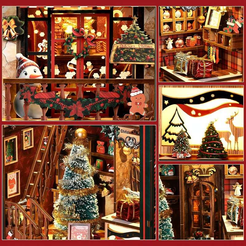 Christmas Shop DIY Miniature House Kit