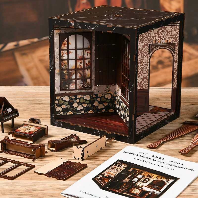 European Melody Room DIY Miniature House Kit