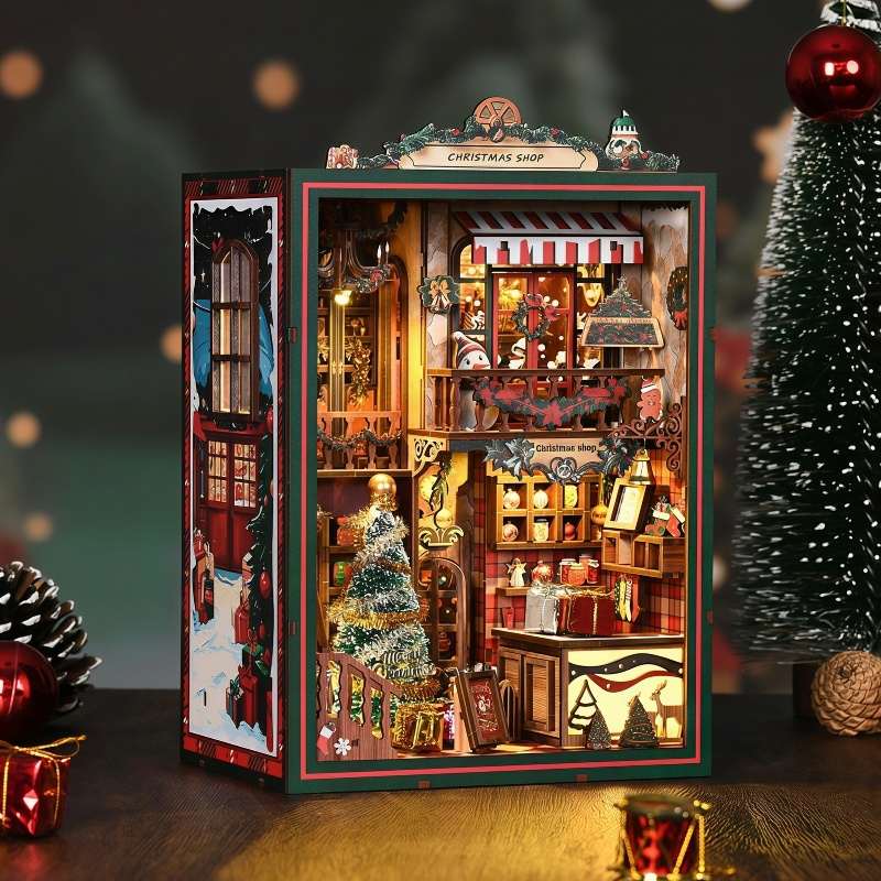 Christmas Shop DIY Miniature House Kit