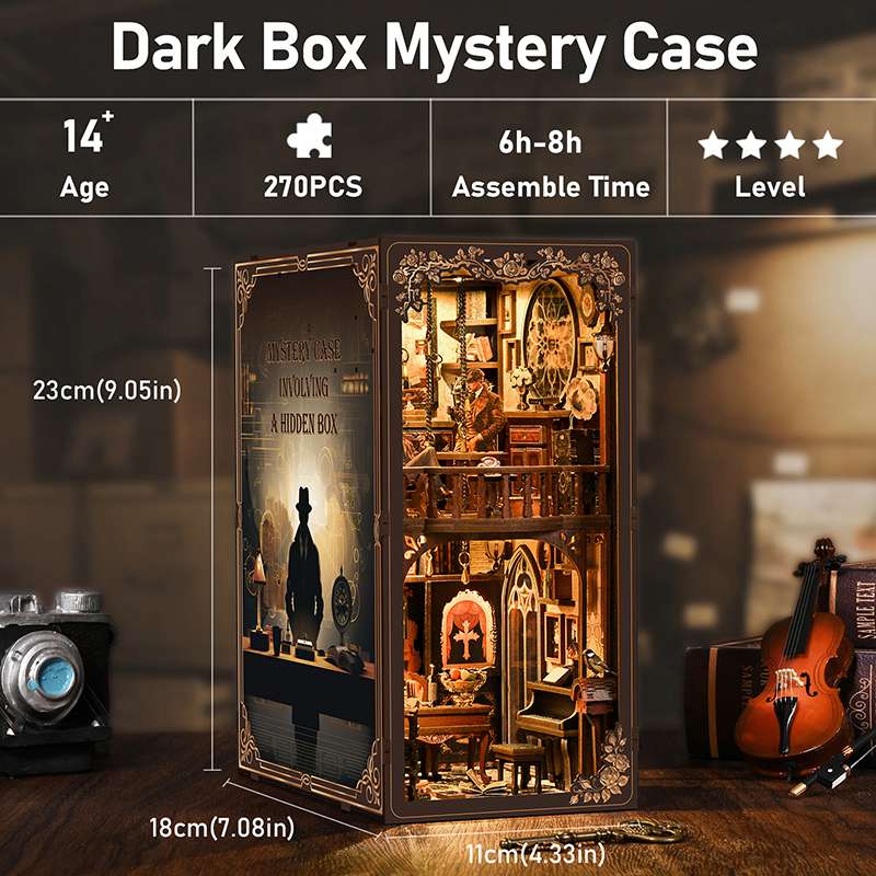 Secret Case Files Detective DIY Book Nook Kit