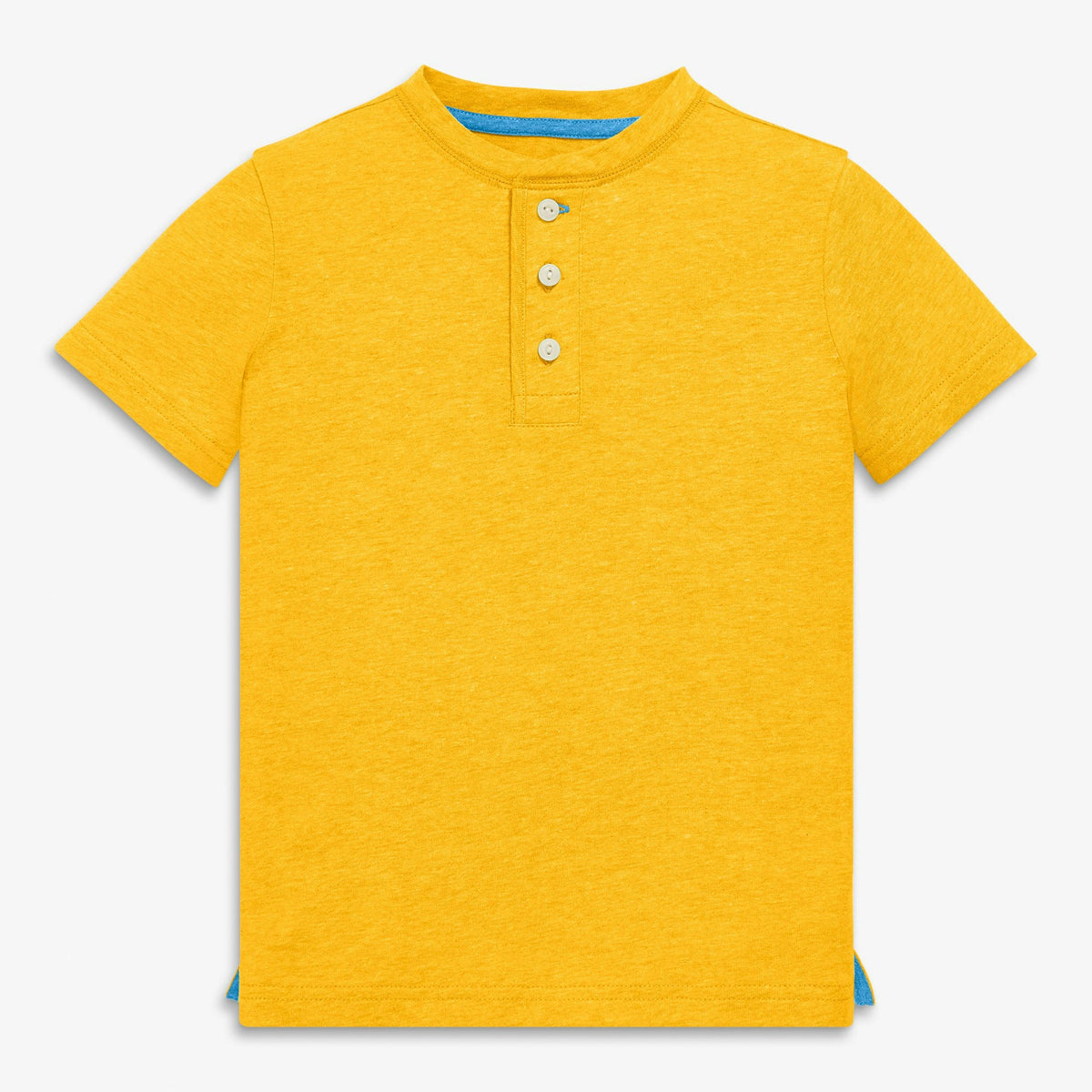 Kids heathered henley tee