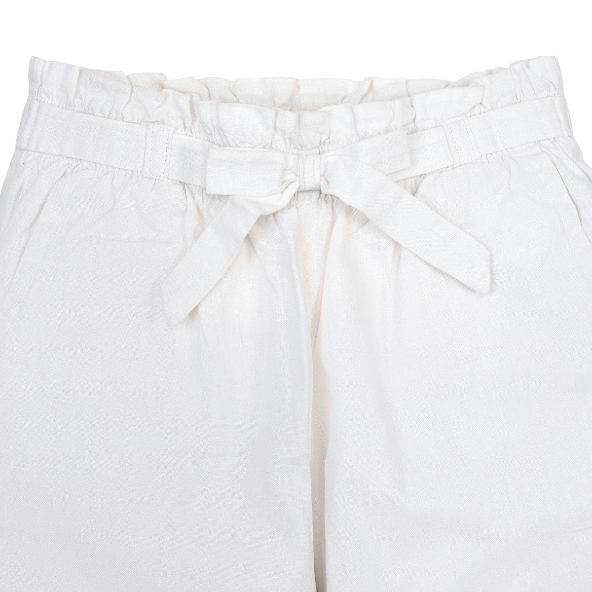 Linen Paper Bag Tie-Waist Pant