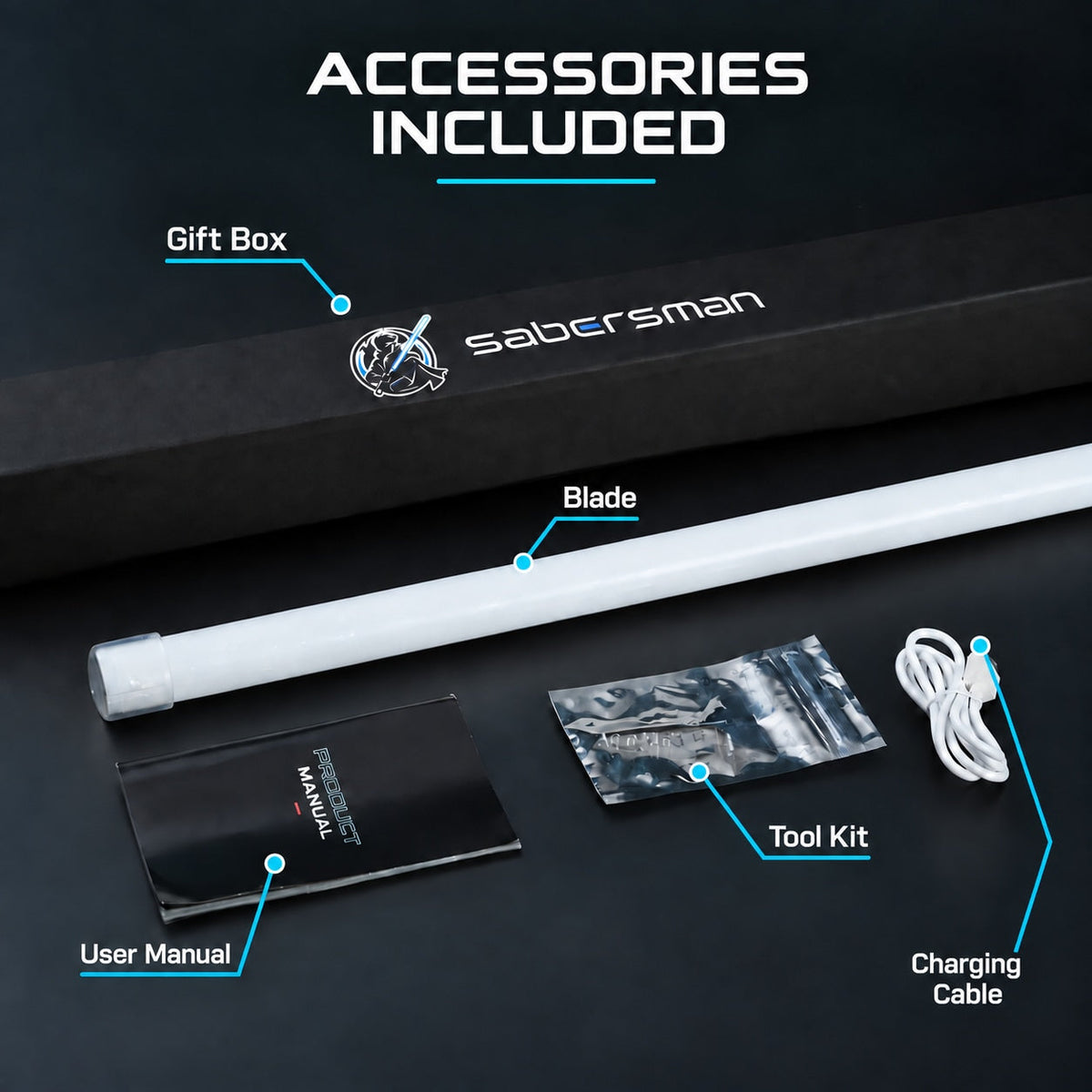 The Renegade Crossguard Lightsaber | Streamlined 3-Blade Dueling Saber