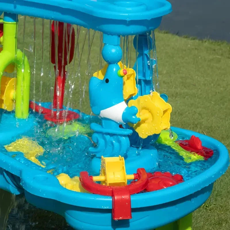Sand & Water Play Table | BPA-Free Plastic & Multi-Compartment | 15-Piece Set