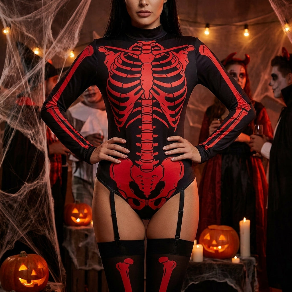 Halloween Costume Cosplay Skeleton
