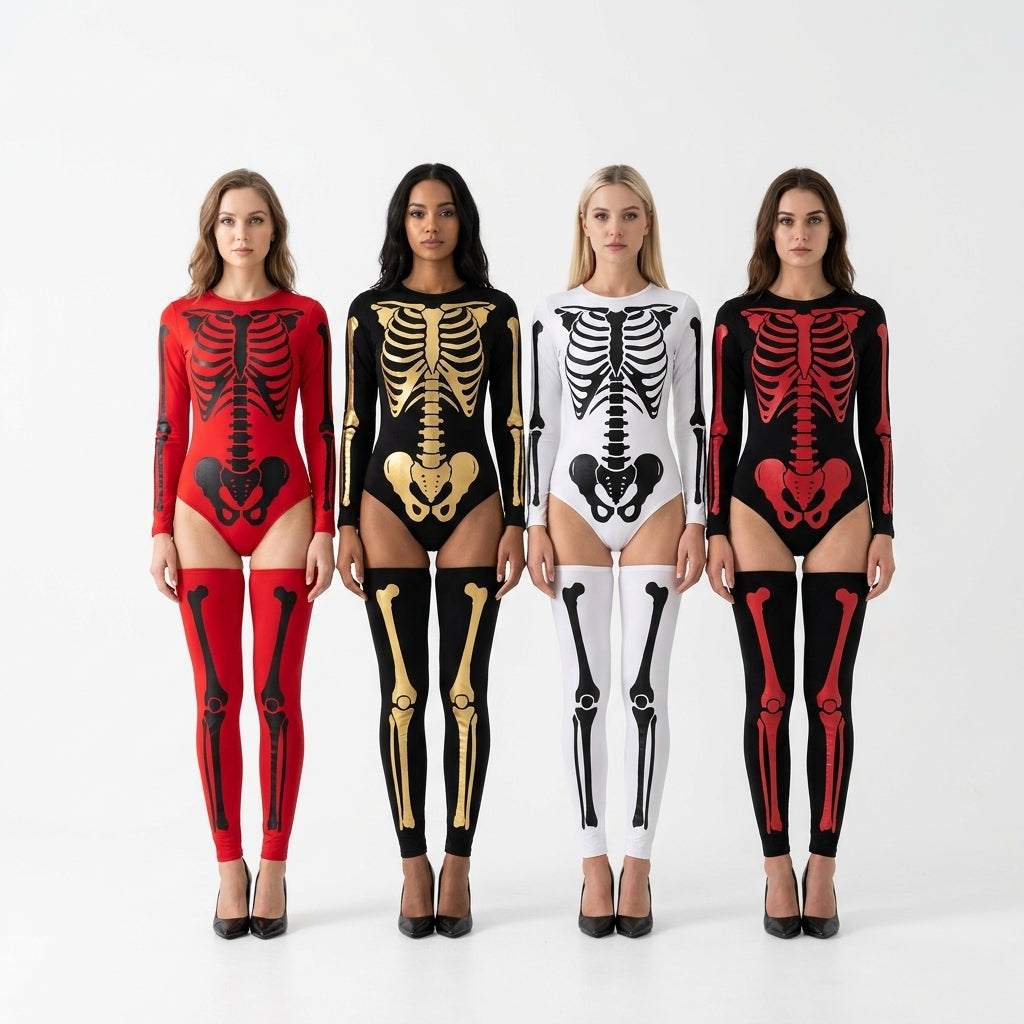 Halloween Costume Cosplay Skeleton
