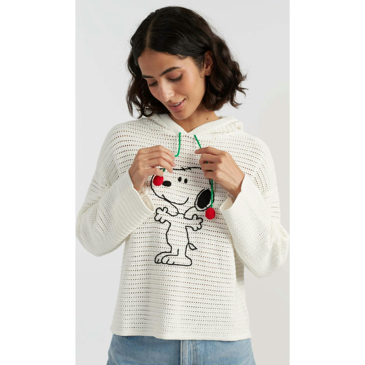 Cotton Snoopy Crochet Hoodie