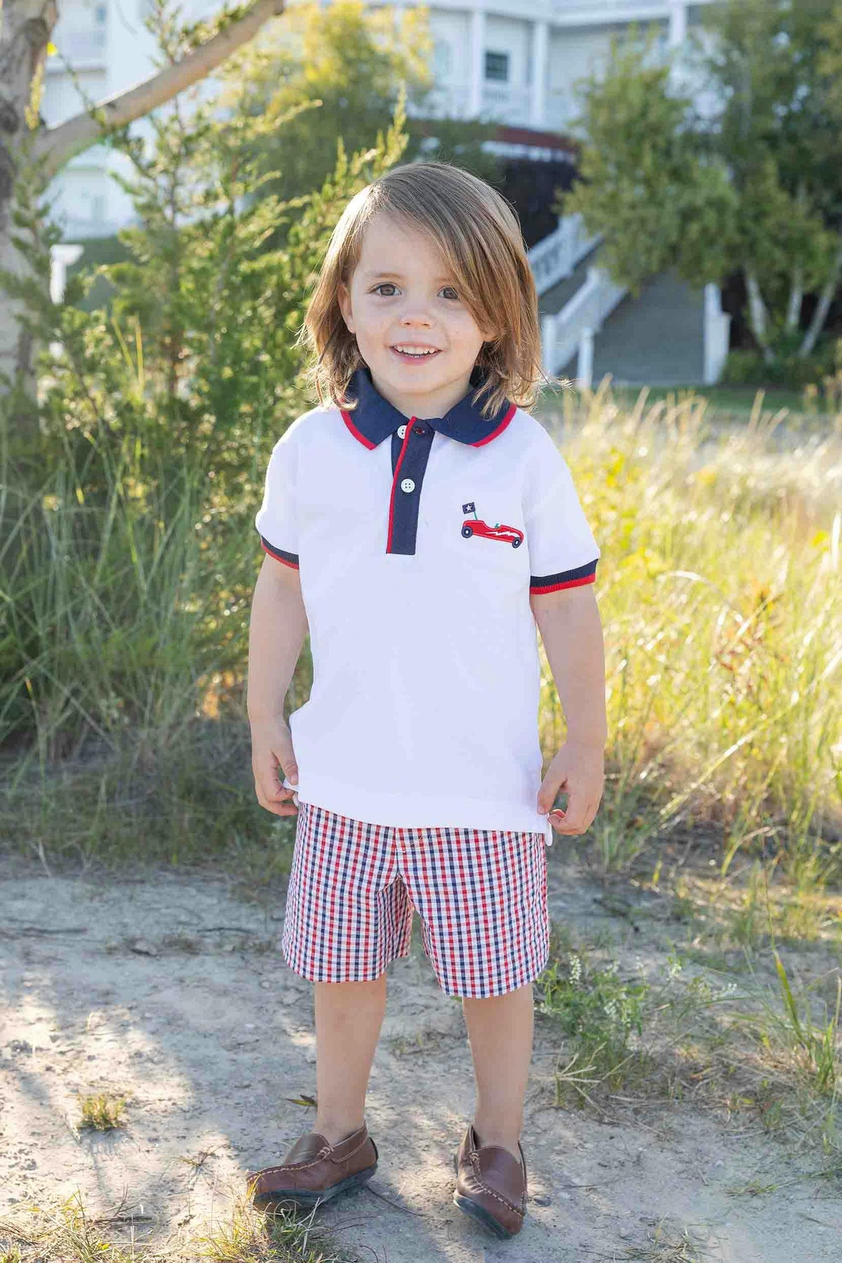 Knit Polo With Derby Car