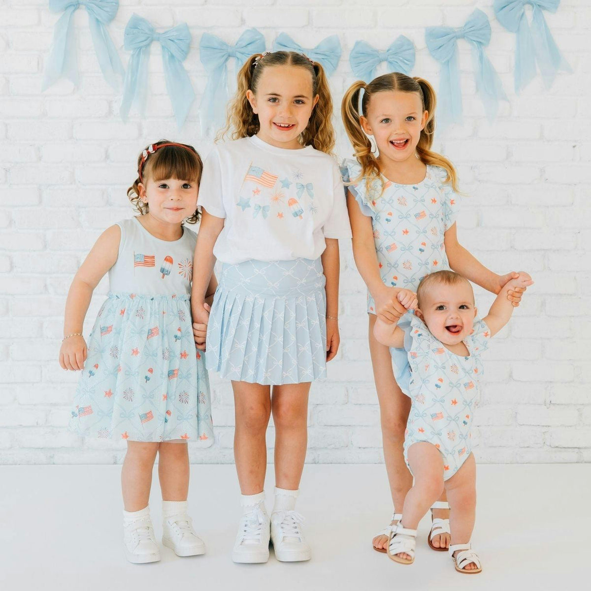 Patriotic Trellis Tank Tutu Dress