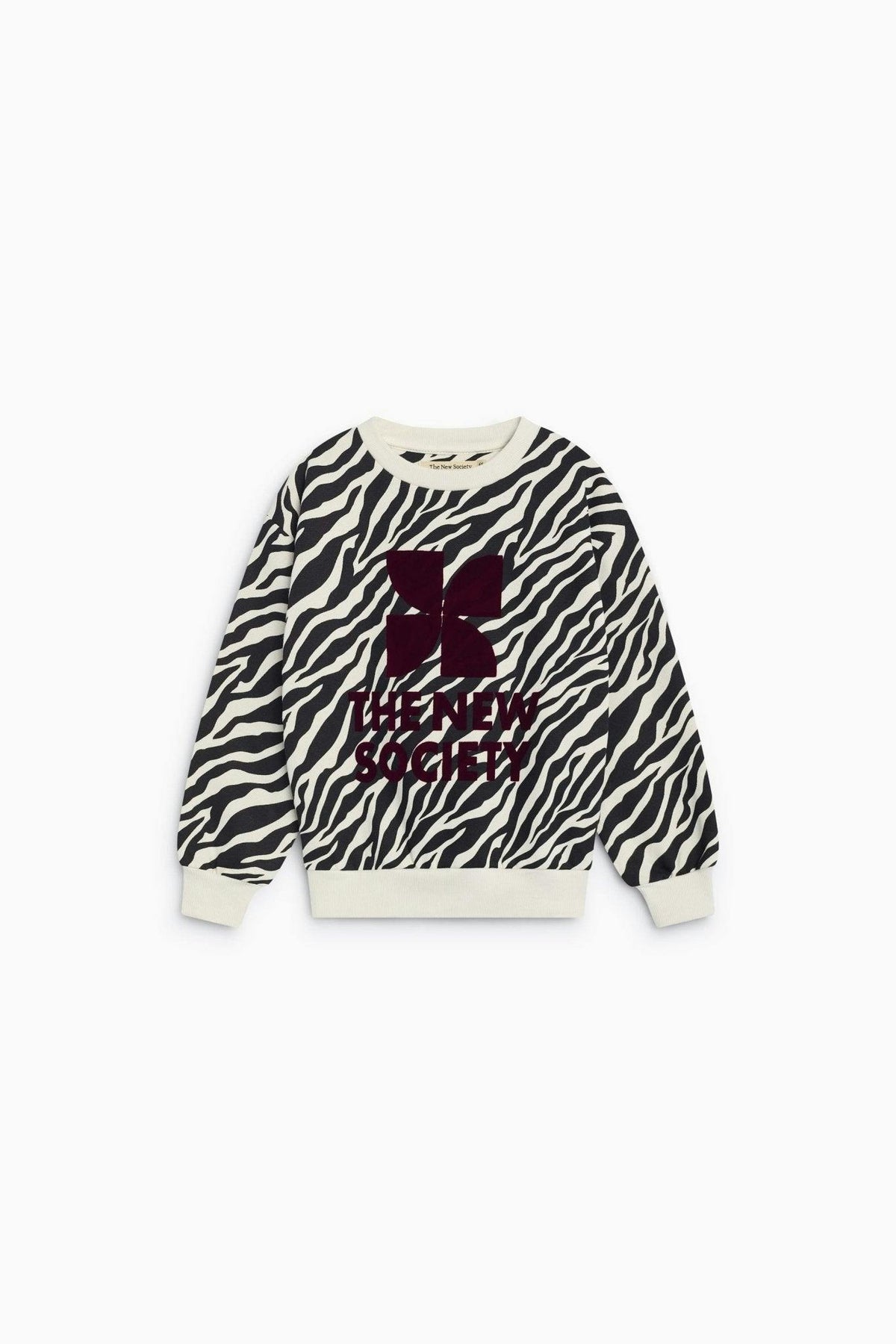 TNS Logo Sweatshirt Zebra Print