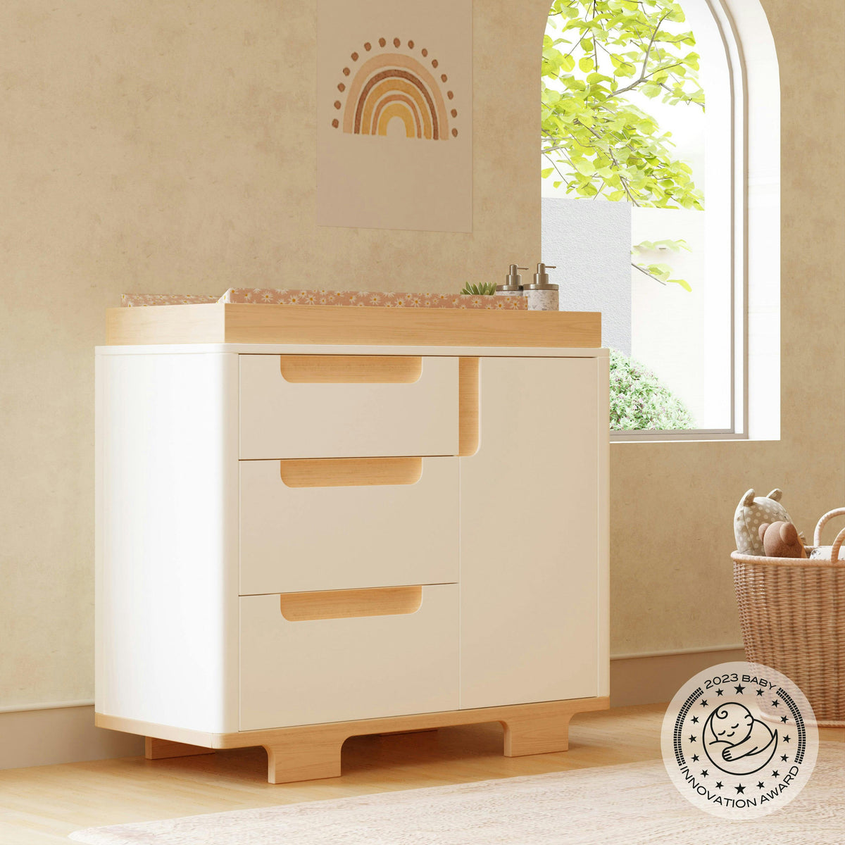 Babyletto Yuzu 3-Drawer Compact Changer Dresser with Removable Changing Tray (41")