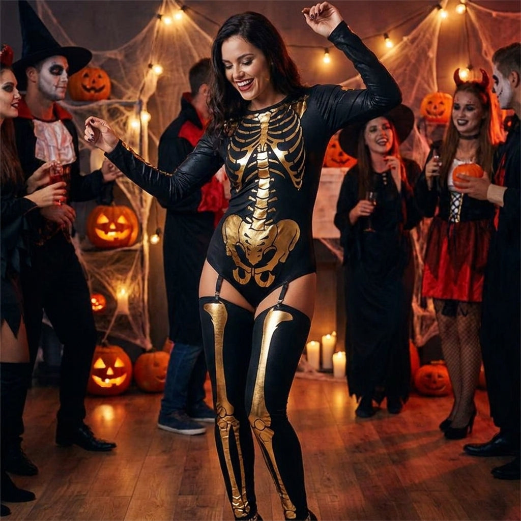 Halloween Costume Cosplay Skeleton