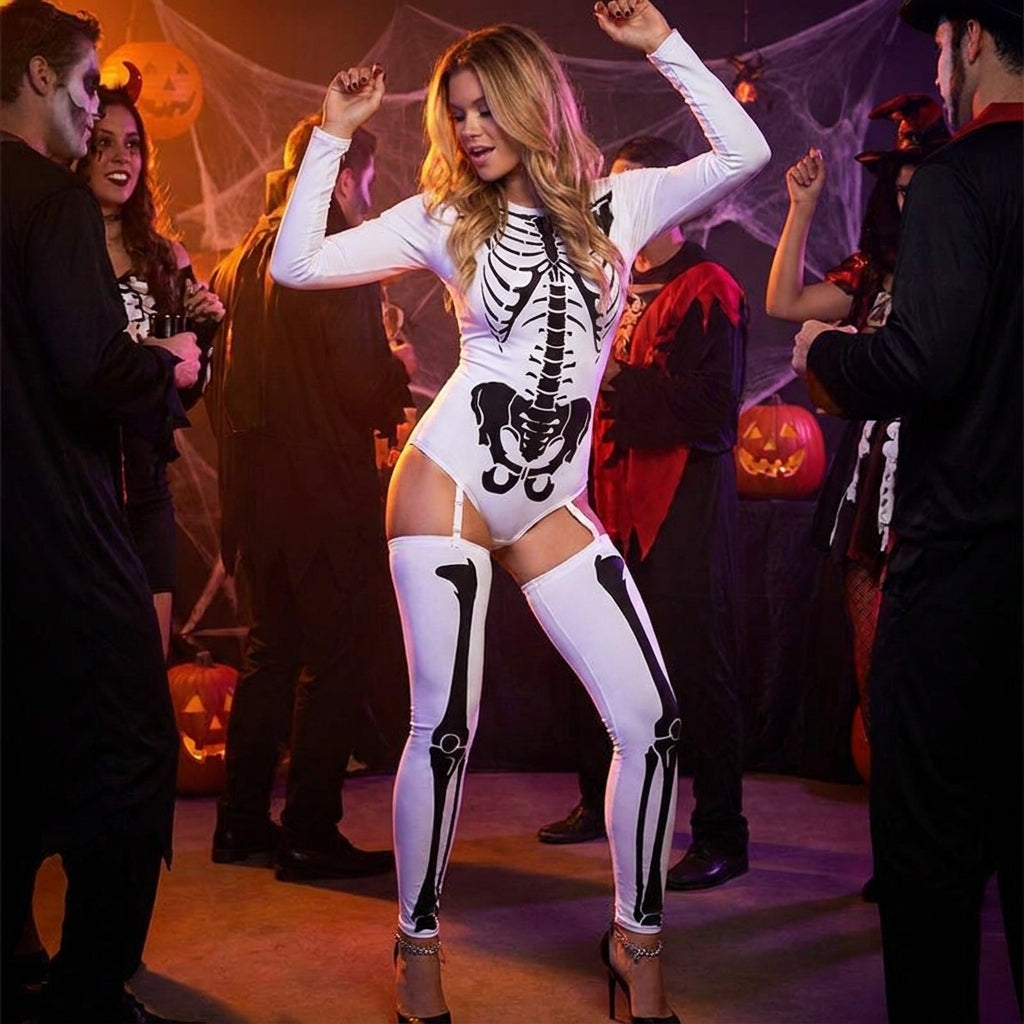 Halloween Costume Cosplay Skeleton