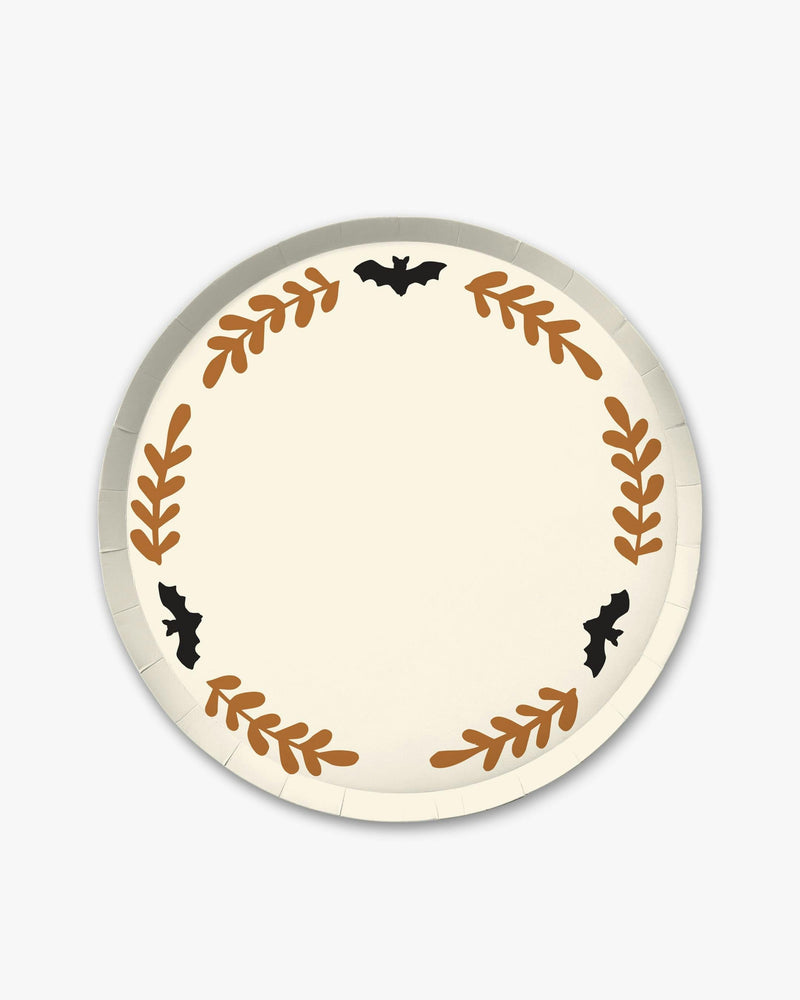 Creepy Casa Dinner Plate Set - Bone/Orange