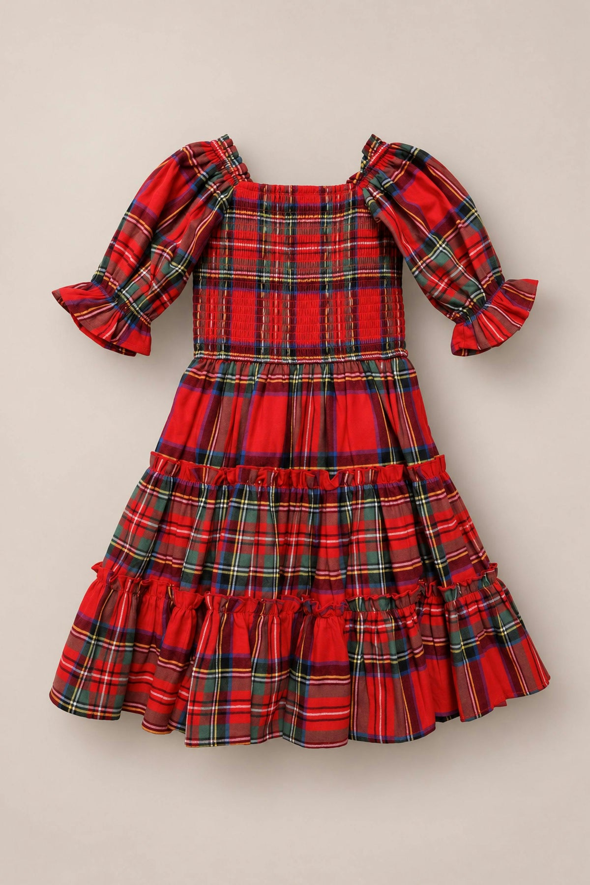 Mini Madeline Dress in Holiday Plaid