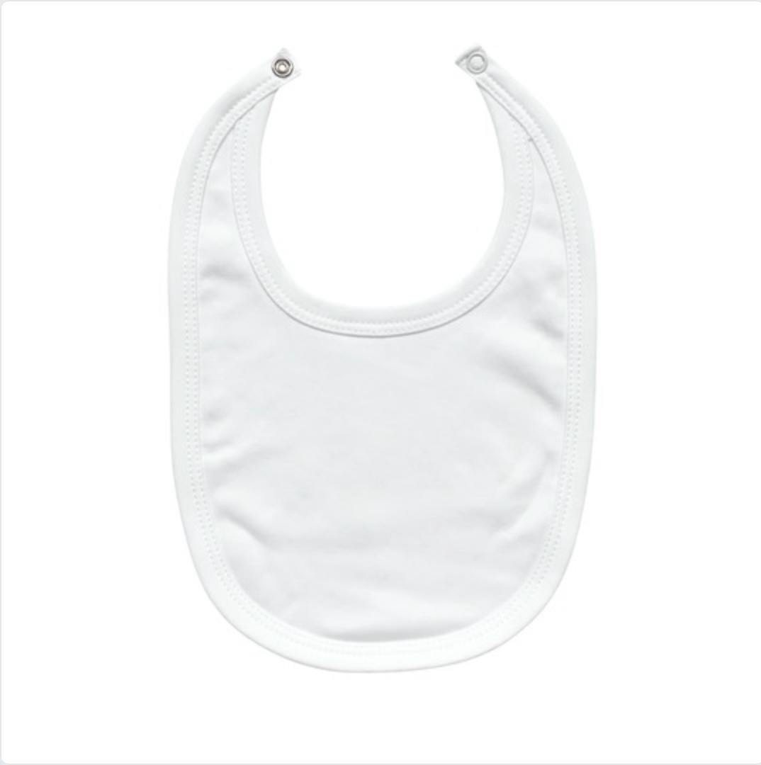 Pima Cotton Baby Bib - Classic White