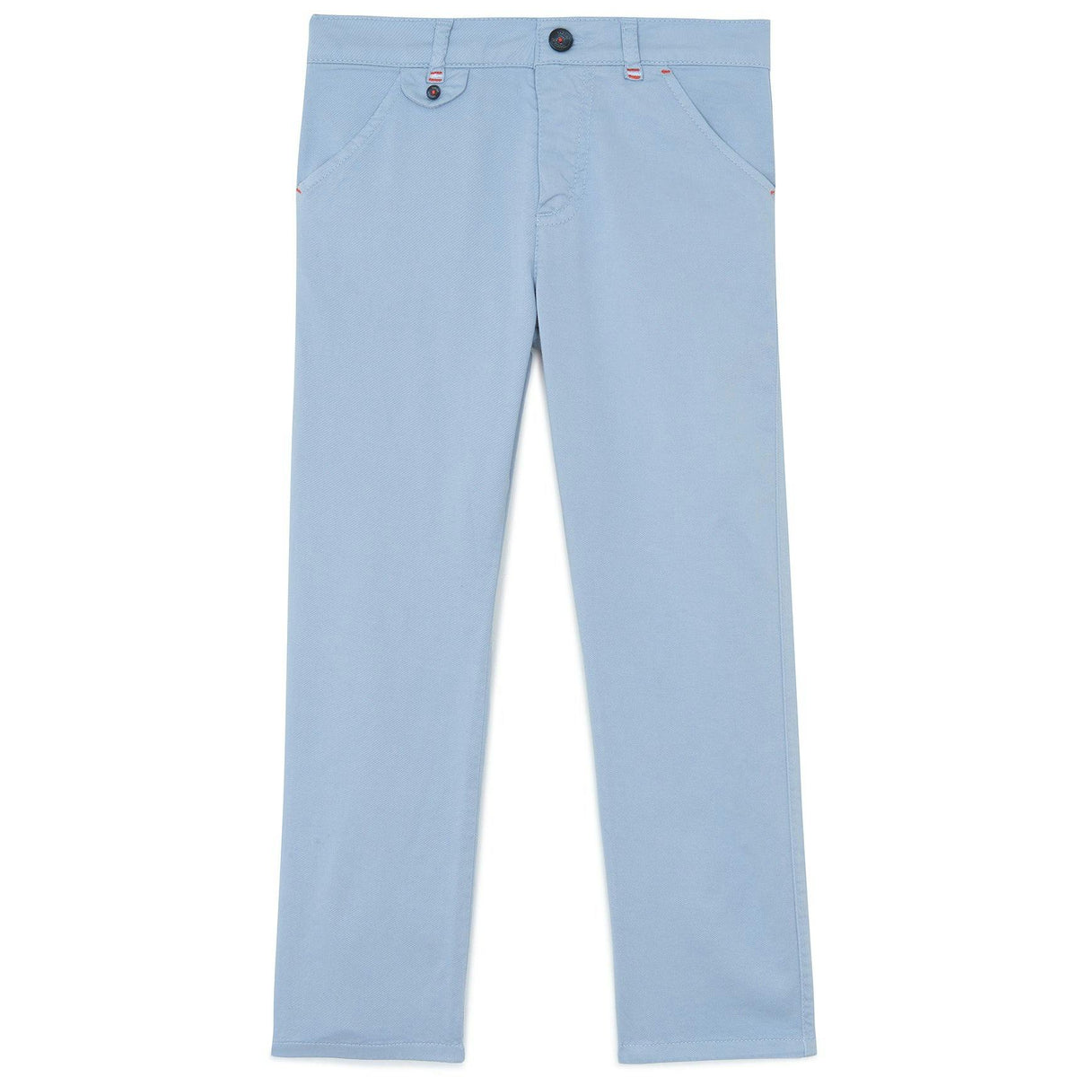 TARTINE ET CHOCOLAT Grey-Blue Twill Trousers