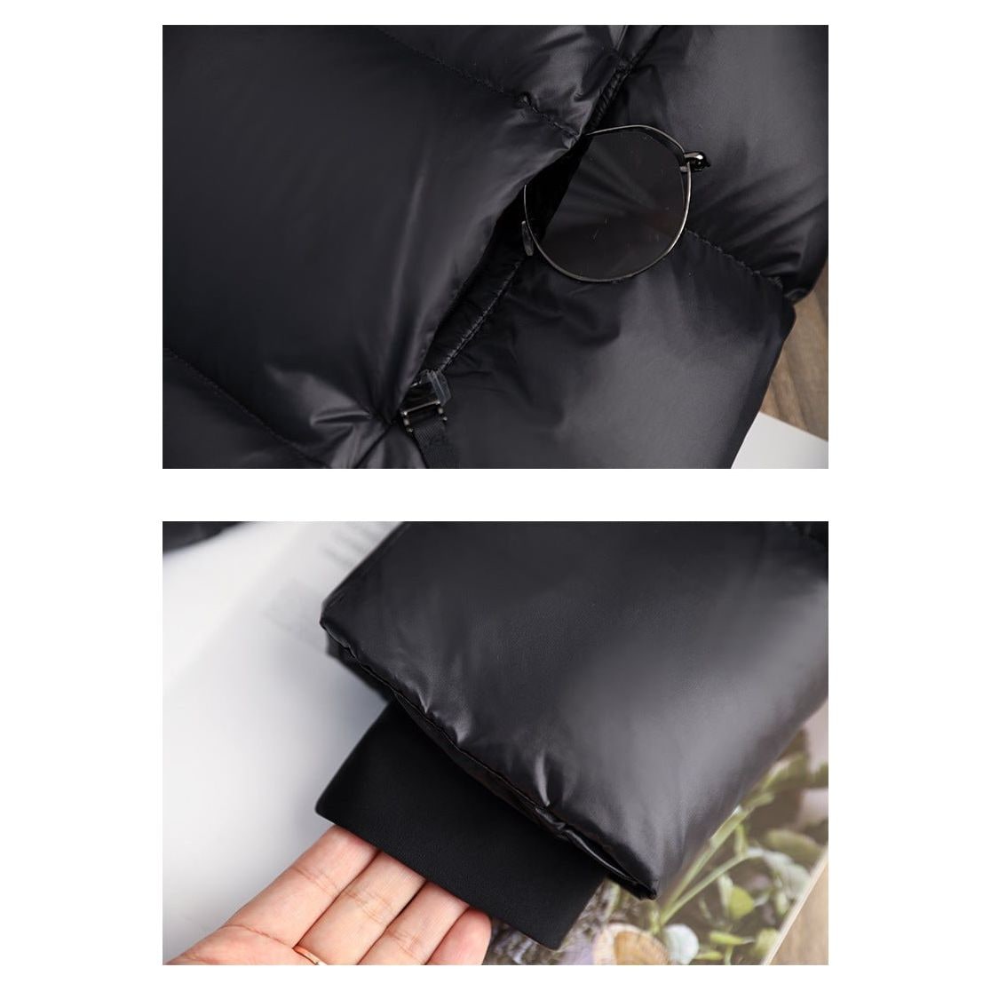 Women's Long Puffer Coat with Hood and Water-Resistant Shell Quilted Winter Jacket
