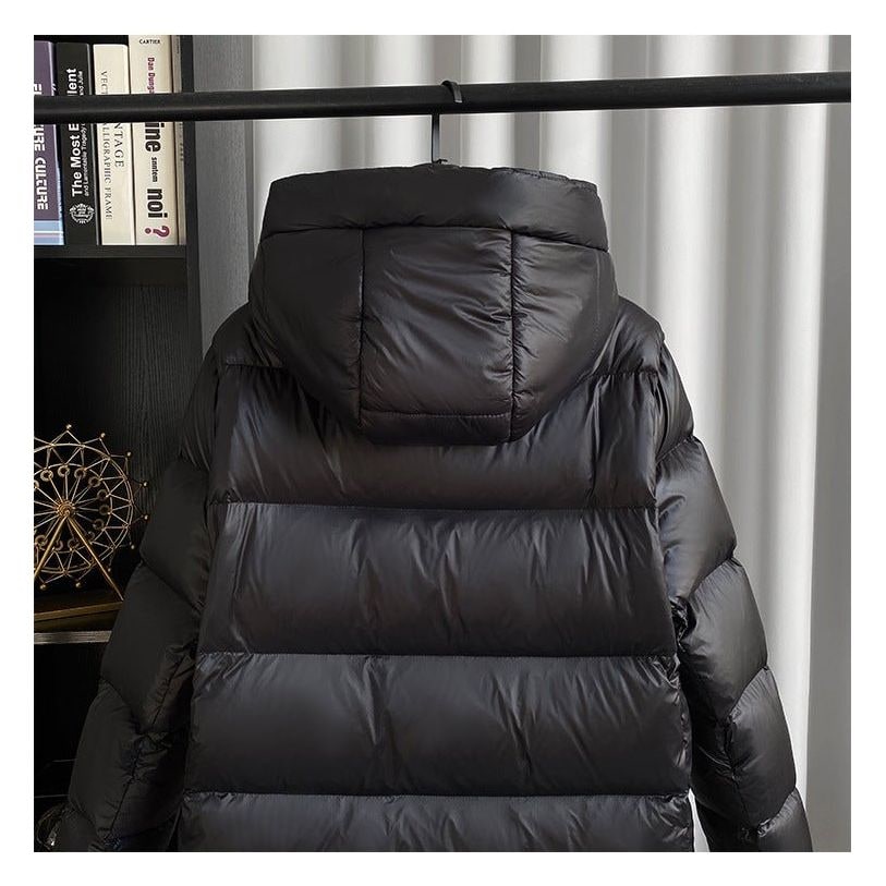 Women's Long Puffer Coat with Hood and Water-Resistant Shell Quilted Winter Jacket