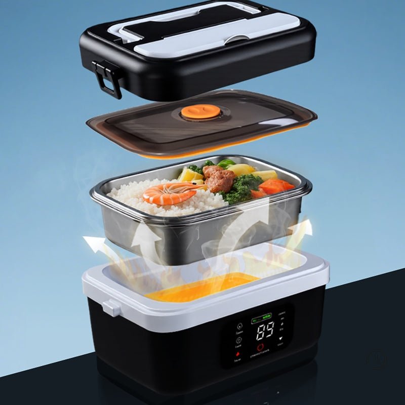 WORKWARM Self-Heating Lunch Box – Cordless 16000mAh Electric Food Warmer