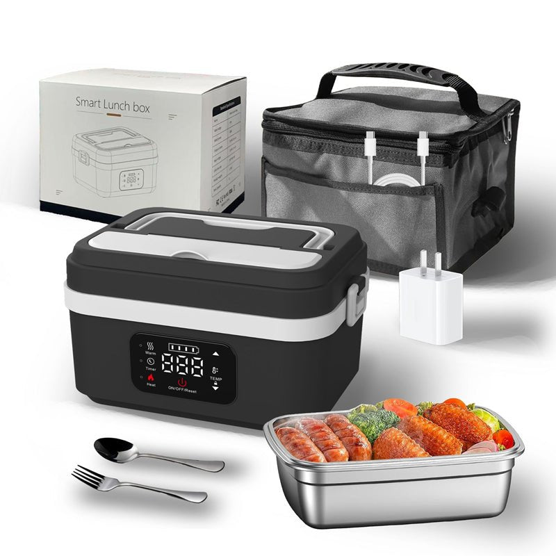WORKWARM Self-Heating Lunch Box – Cordless 16000mAh Electric Food Warmer