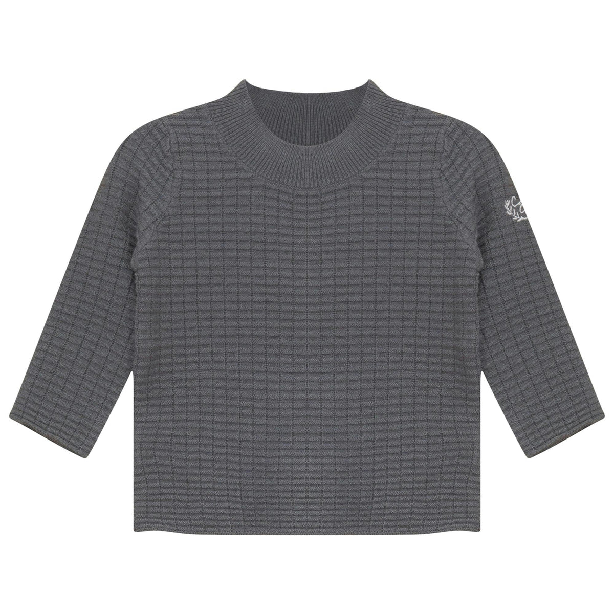 Knit Ribbed Mock Neck Top
