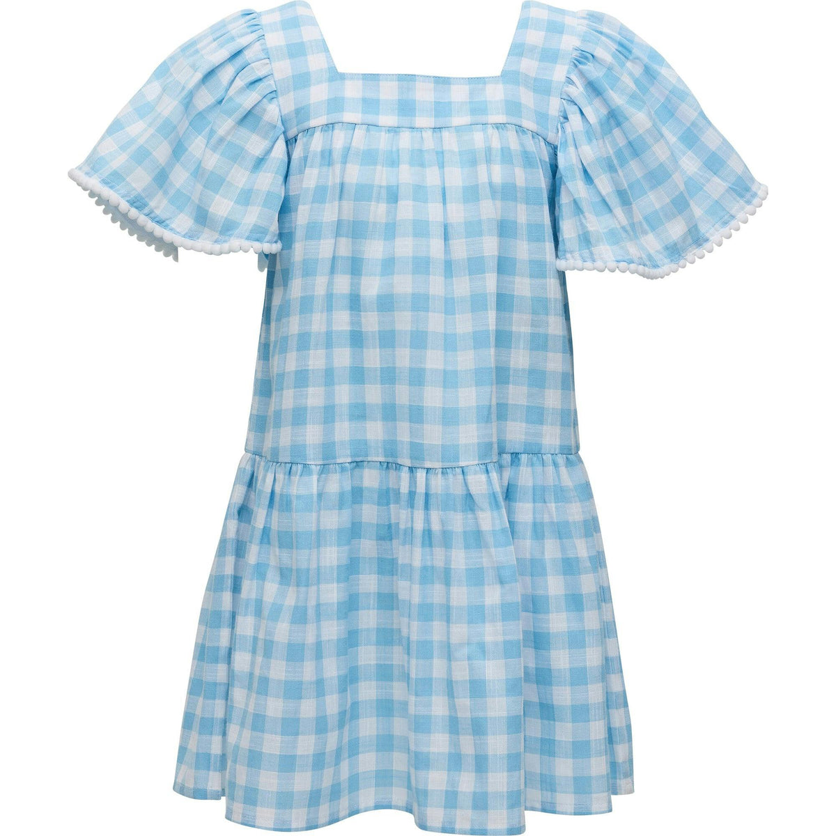 Cornflower Gingham Beach Dress