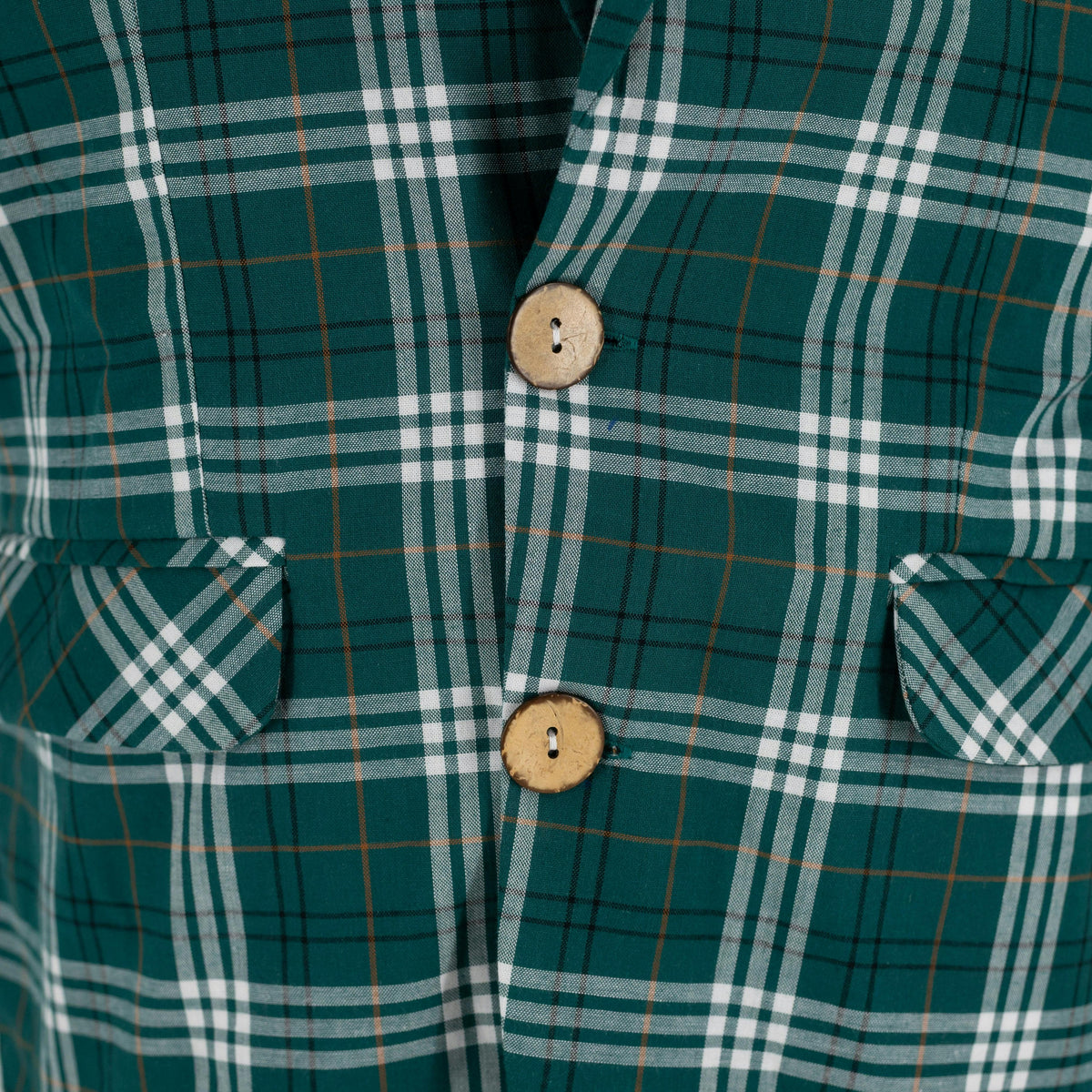 Hayden Boy Blazer - Green Tartan