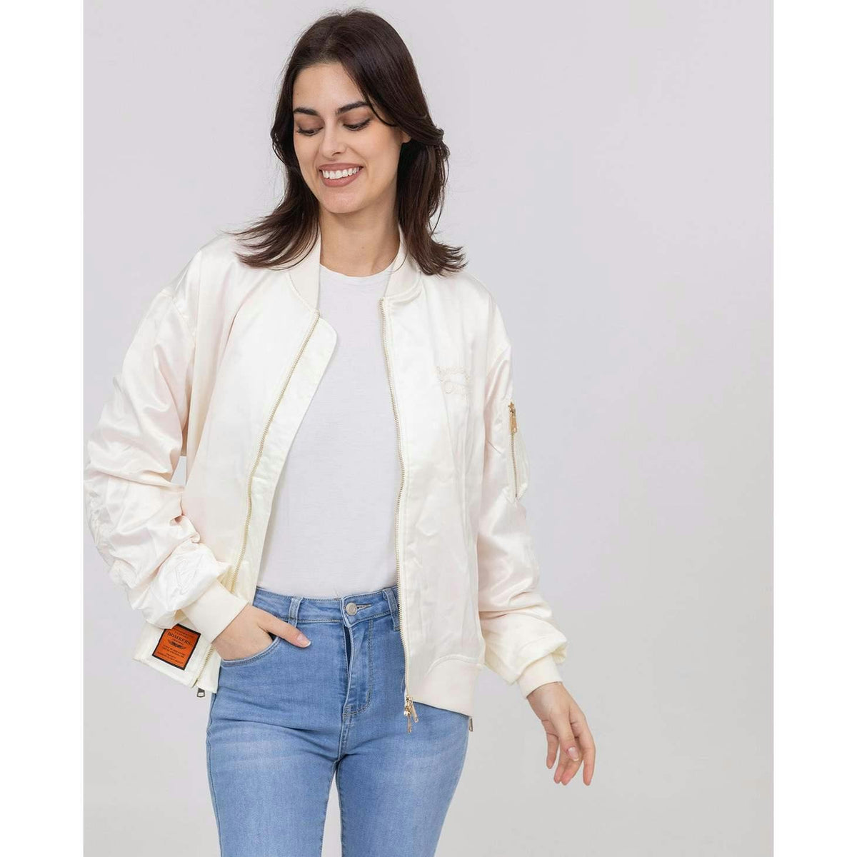 BOMBERS ORIGINAL Ballerina Lightweight City Jacket - Creme