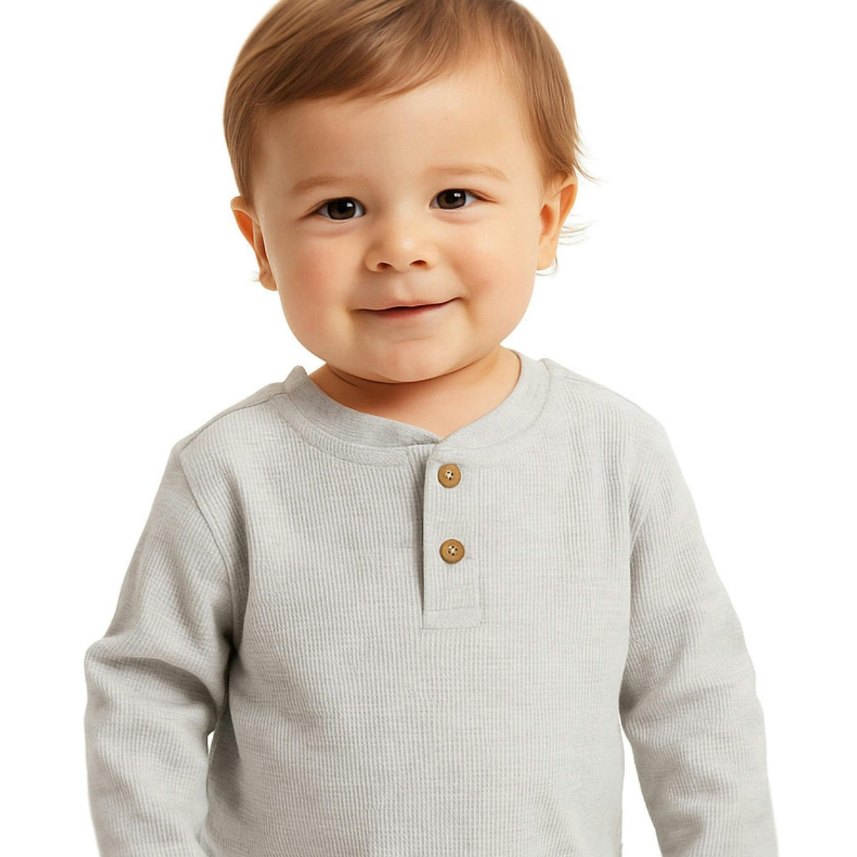 PAYTON 5-Pack Toddler Long Sleeve Thermal Henley Shirts
