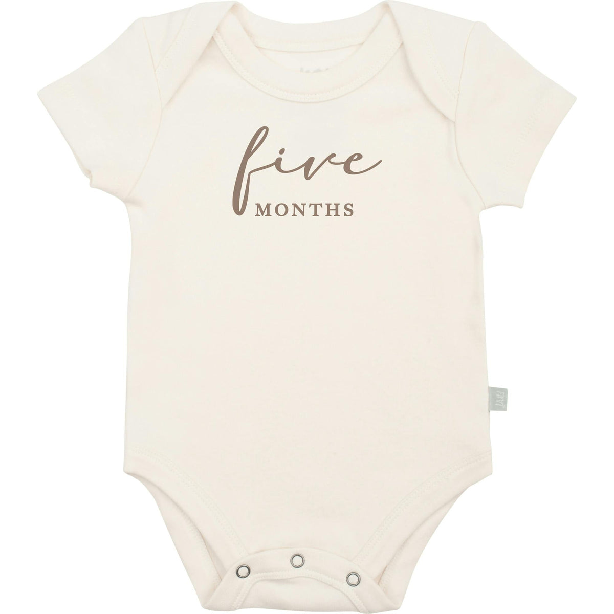 graphic bodysuit | five months milestone charcoal