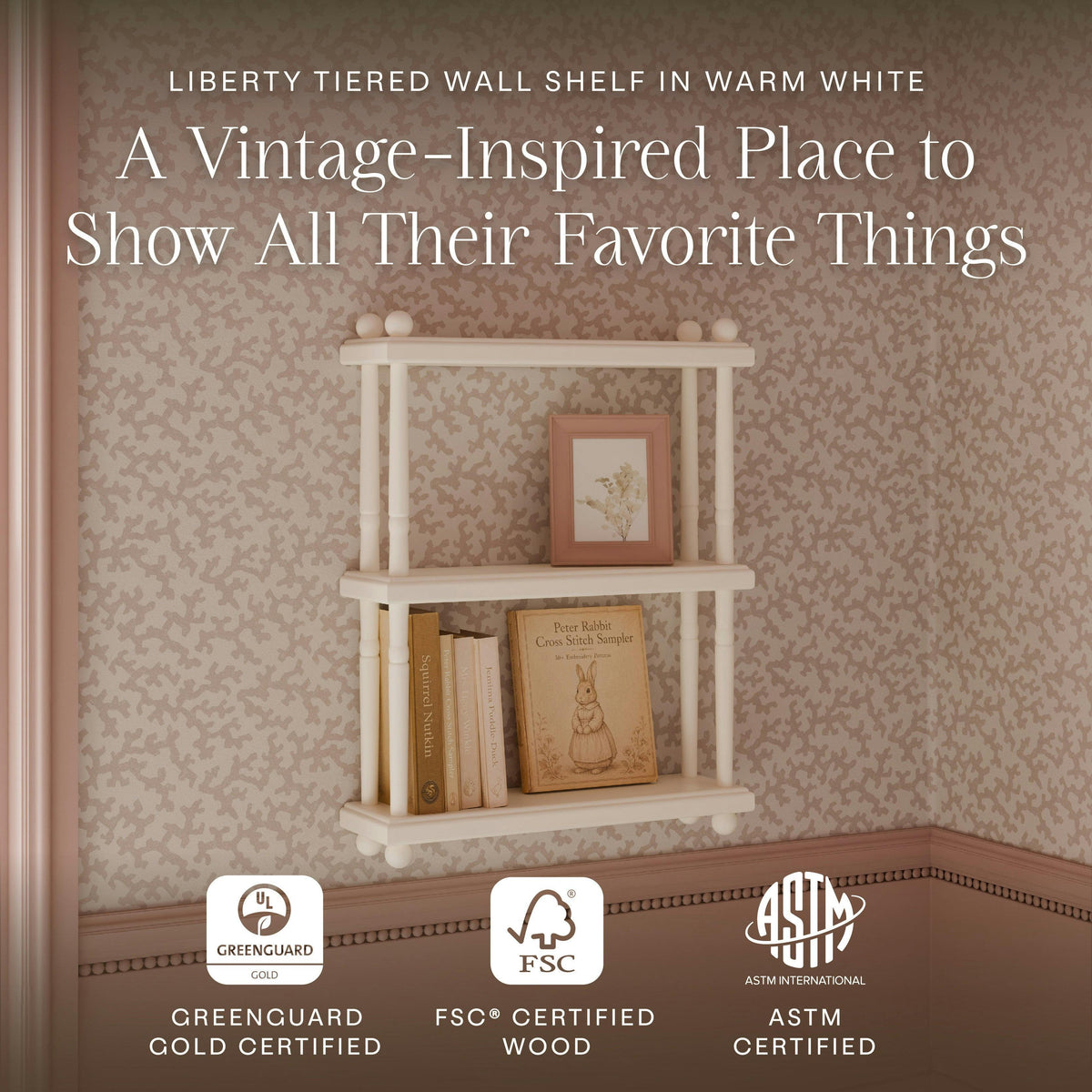 Namesake Kids Liberty Tiered Wall Shelf