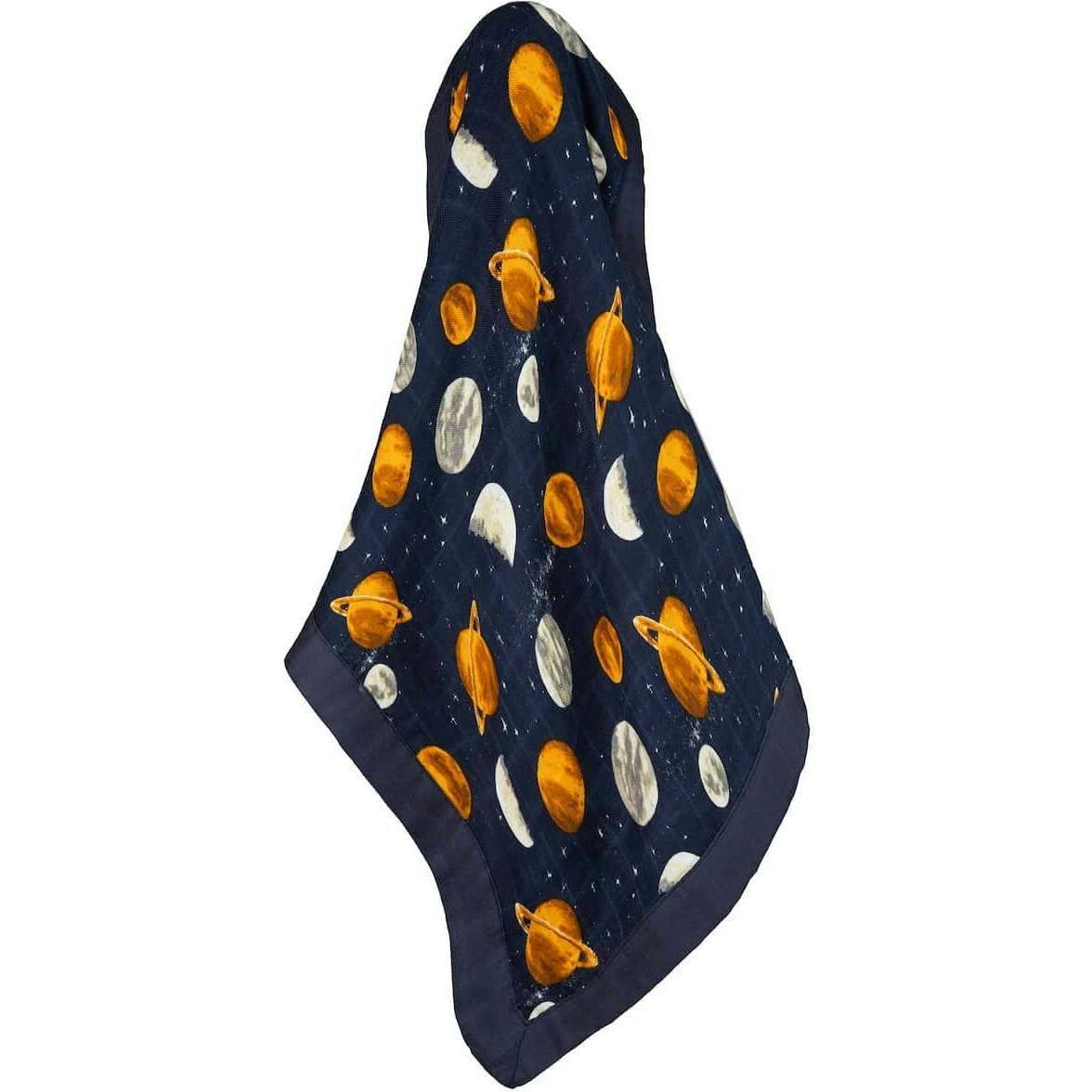 Planets Mini Lovey Two-Layer Muslin Security Blanket