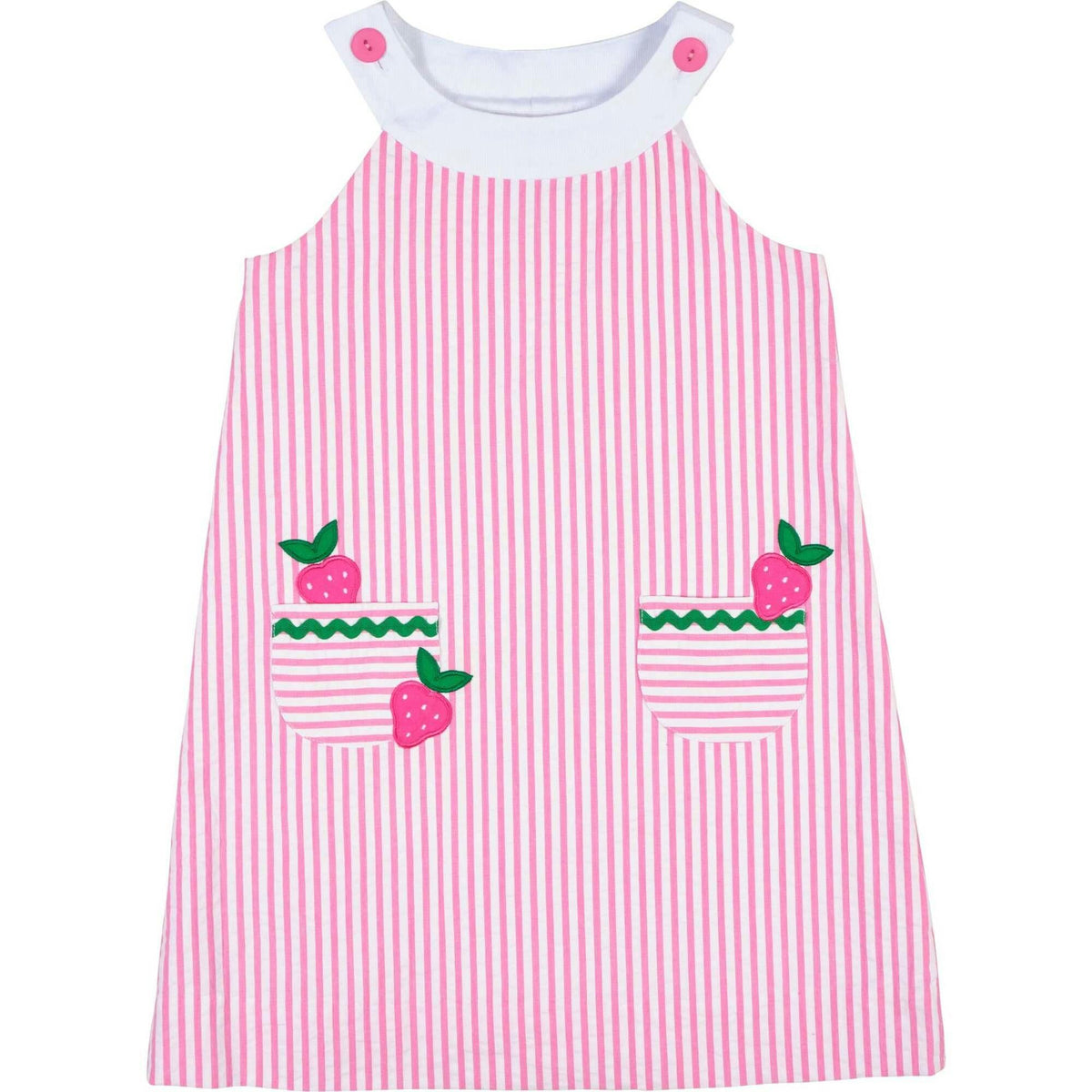 Seersucker Dress With Strawberries
