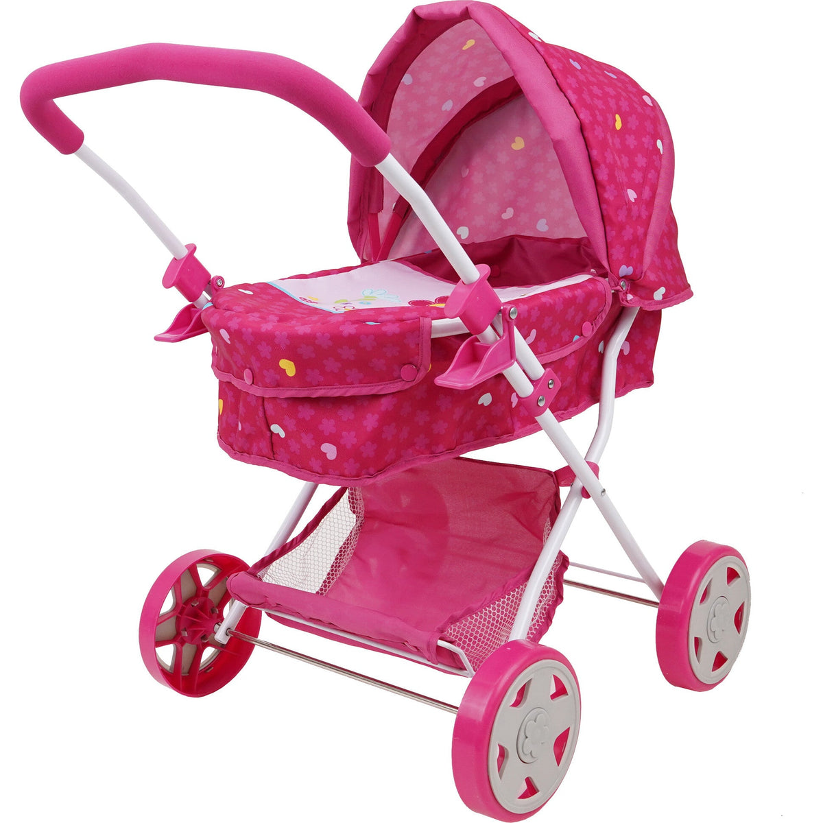 Garden Pram N Doll Set - 14" Baby Doll & Folding Pram Set