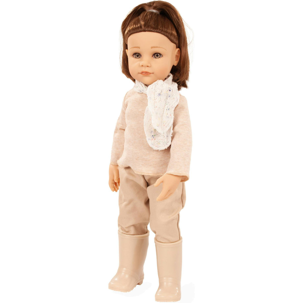 Gotz Hannah Every Season - 19.5" Posable Doll with Extra Outfits & Accessories for Every Season - Long Brown Hair to Wash & Style with Stone Grey Eyes
