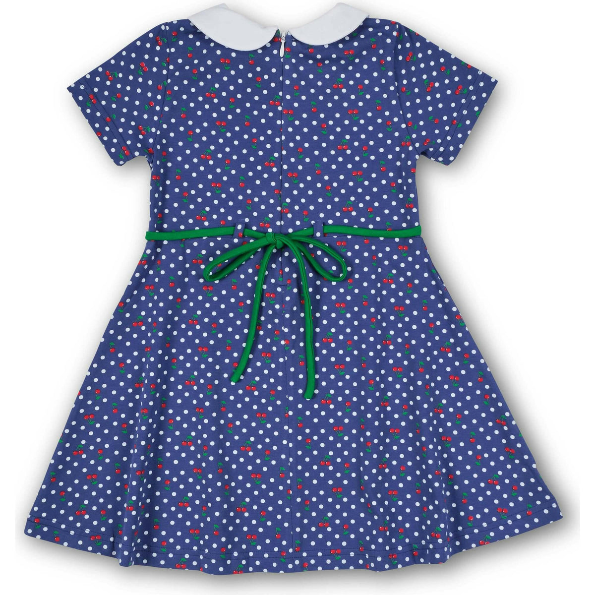 Polka Dot Cherry Printed Knit Dress