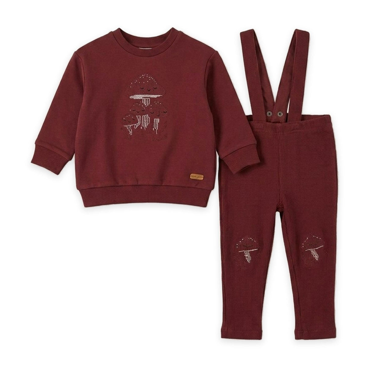 Mushroom Cross Stitch Overall Set