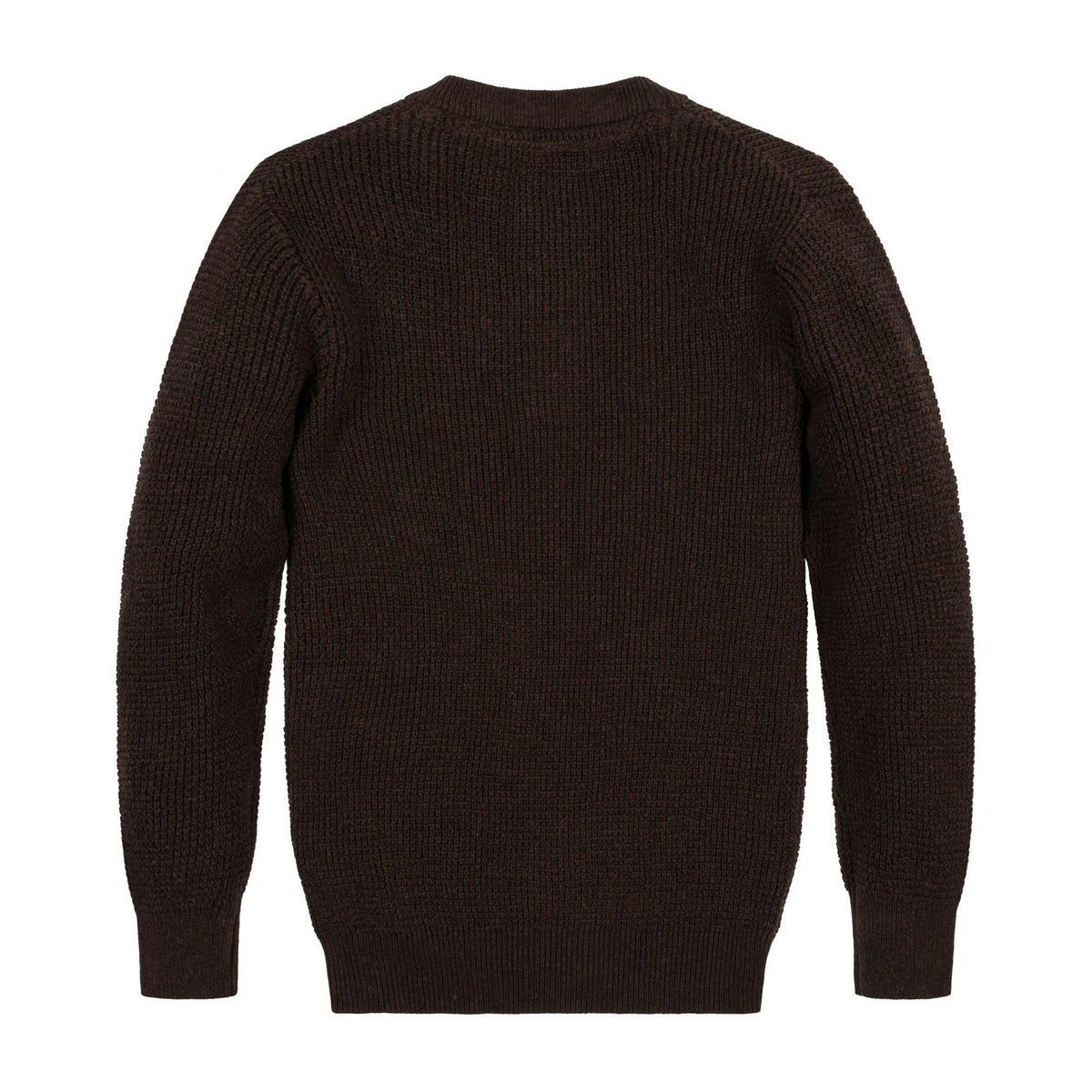 Organic Sweater Henley with Elbow Patches