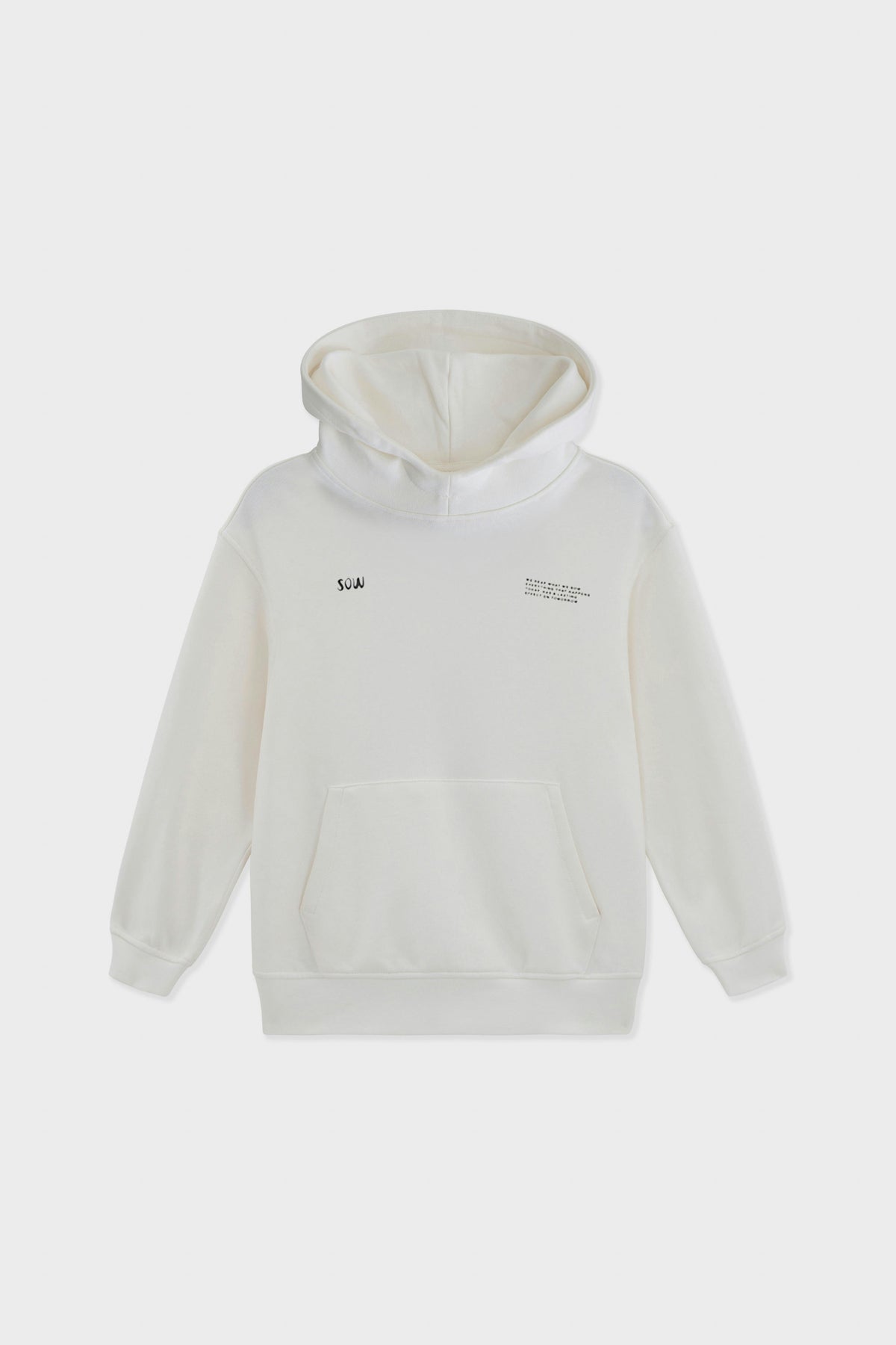 Relaxed Cotton Hoodie With Print