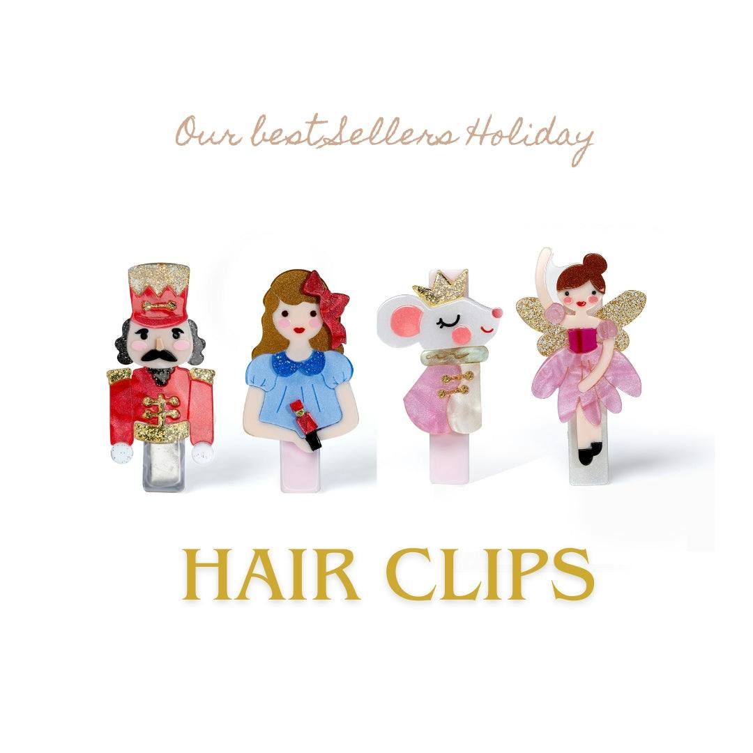 Mouse Ballerina Hair Clips