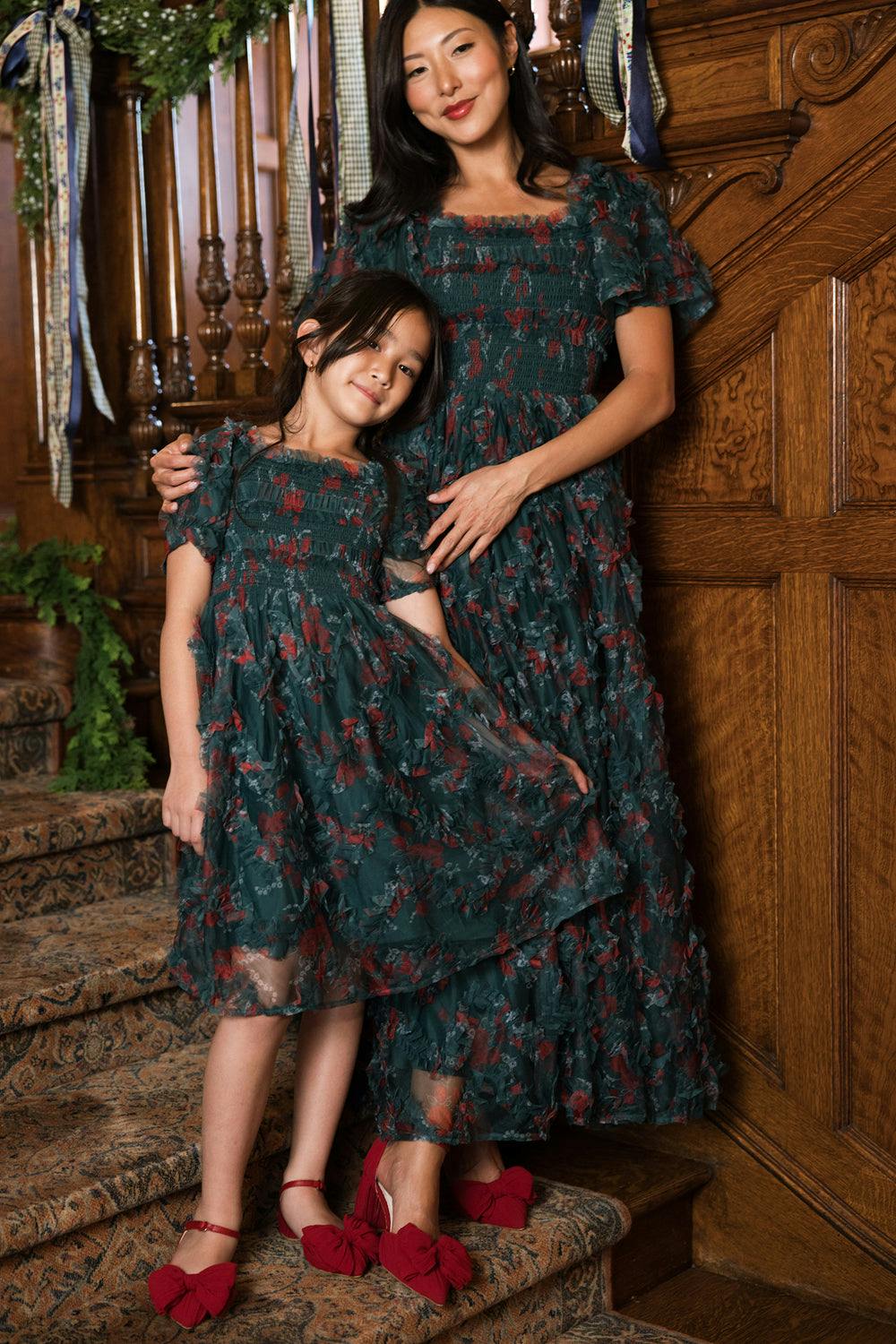 Mini Florentina Dress in Emerald Truly Madly Deeply