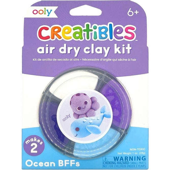 Creatibles Mini Air Dry Clay Kit - Ocean BFFs - 2 Designs